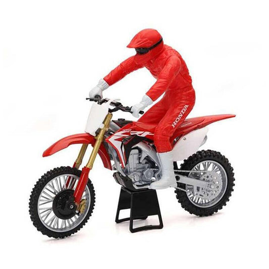 Moto con Piloto NewRay Honda CRF 450R.