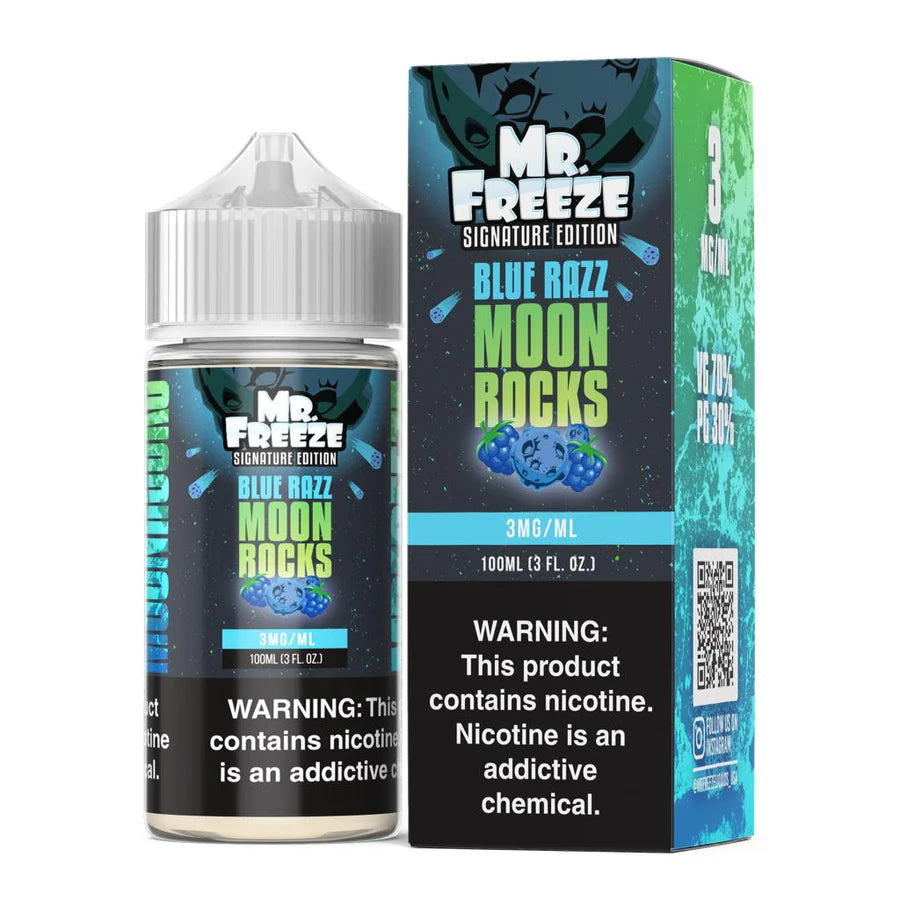 Mr.Freeze Blue Razz Frost Moon Rocks 3mg.