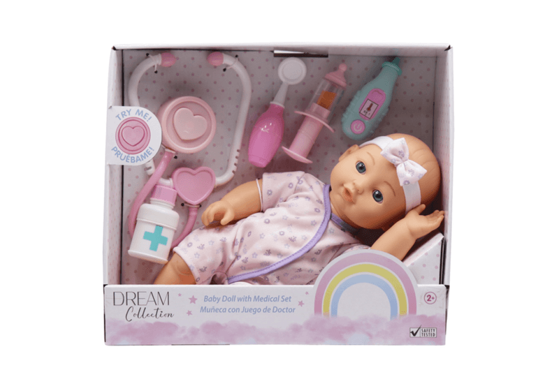 Muñeca Bebé con Juego de Doctor Dream Collector.