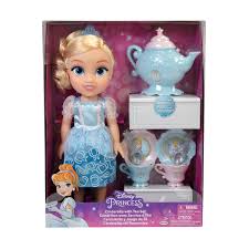 Muñeca Jakks Disney Princesa Cenicienta con Juego de Té.