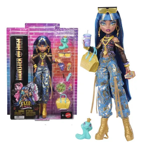 Muñeca Monster High Cleo Denile con Accesorios.
