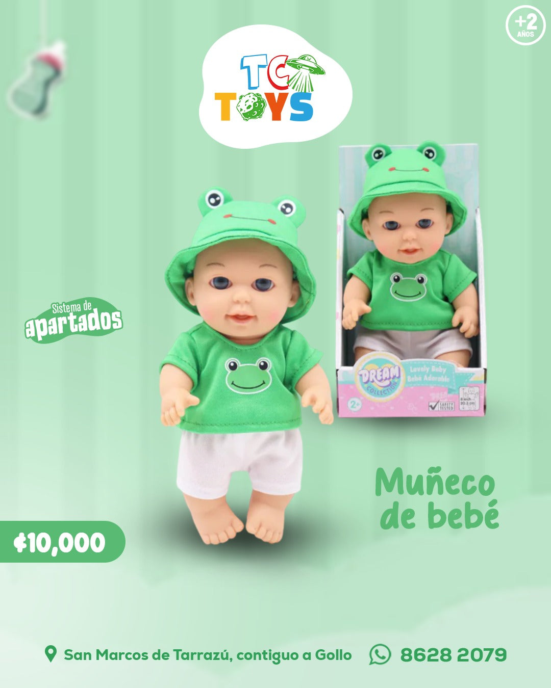 Muñeco Bebé Adorable Dream Collection.