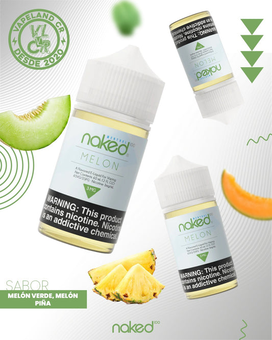 Naked 100 Menthol Melon 3mg y 6mg.
