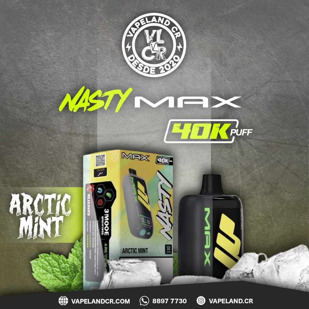 Nasty Max Arctic Mint 40000 puffs.