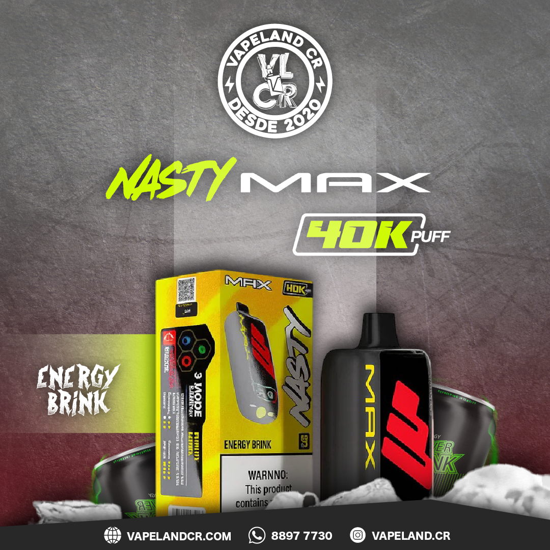 Nasty Max Energy Drink 40000 puffs.