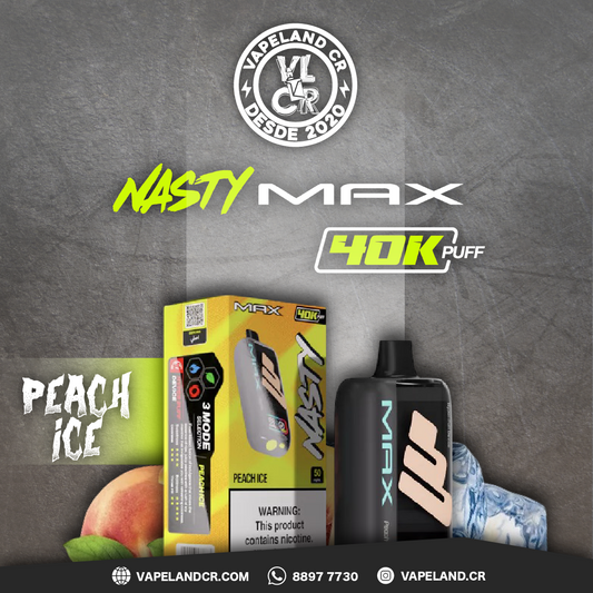 Nasty Max Peach Ice 40000 puffs.