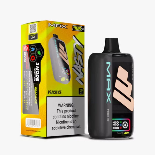 Nasty Max Peach Ice 40000 puffs.
