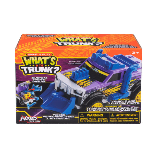 Nikko Toys Carro Armable Morado What's In The Trunk?.