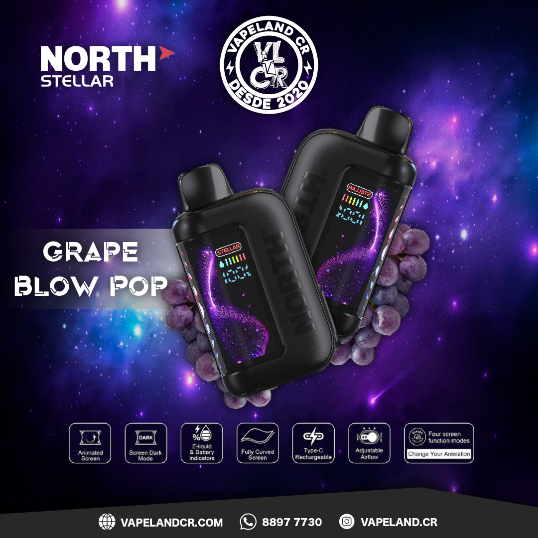 North Stellar Grape Blow Pop 40000 puffs.
