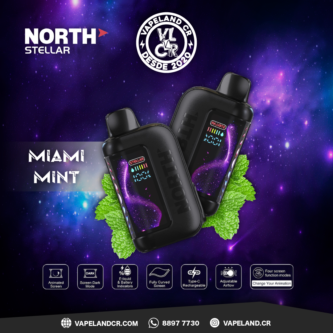 North Stellar Miami Mint 40000 puffs.
