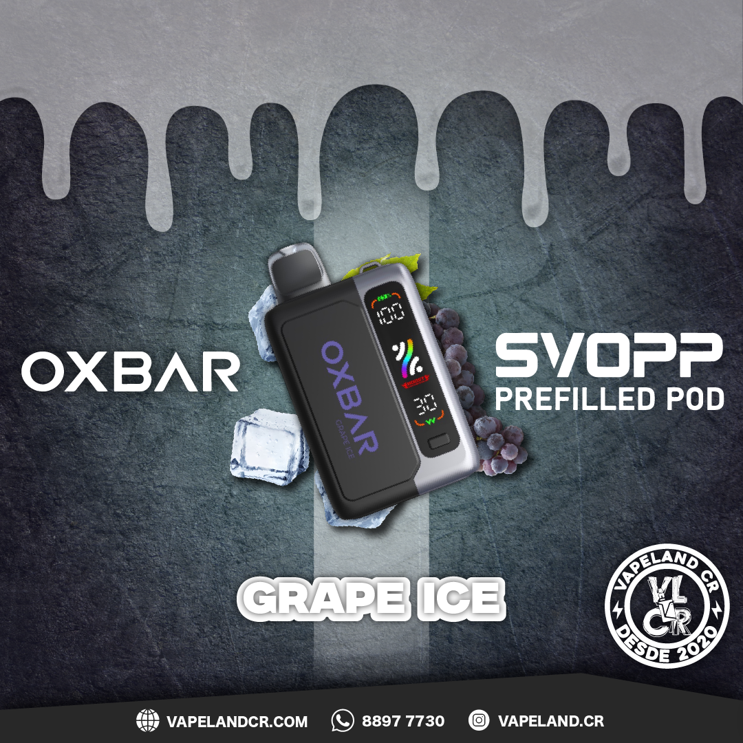 OXBAR SVOPP Grape Ice 25000 puffs.