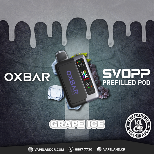 OXBAR SVOPP Grape Ice 25000 puffs.