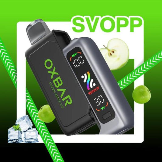 OXBAR SVOPP Green Apple Ice 25000 puffs.