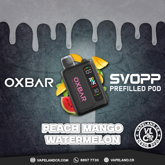 OXBAR SVOPP Peach Mango Watermelon 25000 puffs.