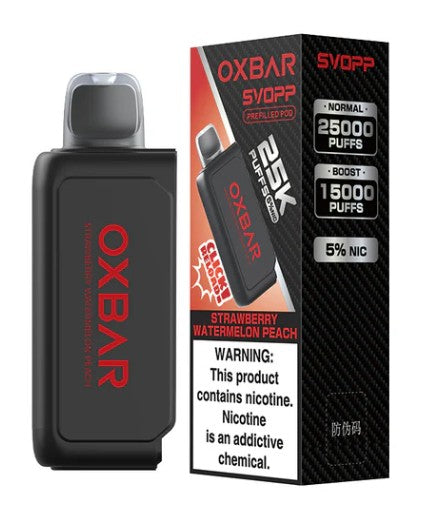 OXBAR SVOPP Strawberry Watermelon Peach 25000 puffs.