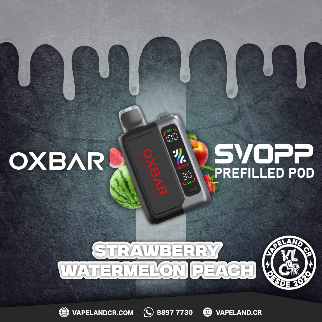 OXBAR SVOPP Strawberry Watermelon Peach 25000 puffs.