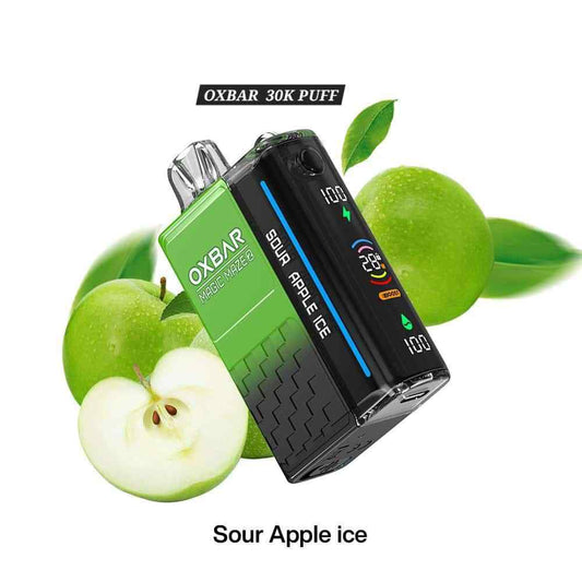 OXBAR Sour Apple Ice 30000 puffs.