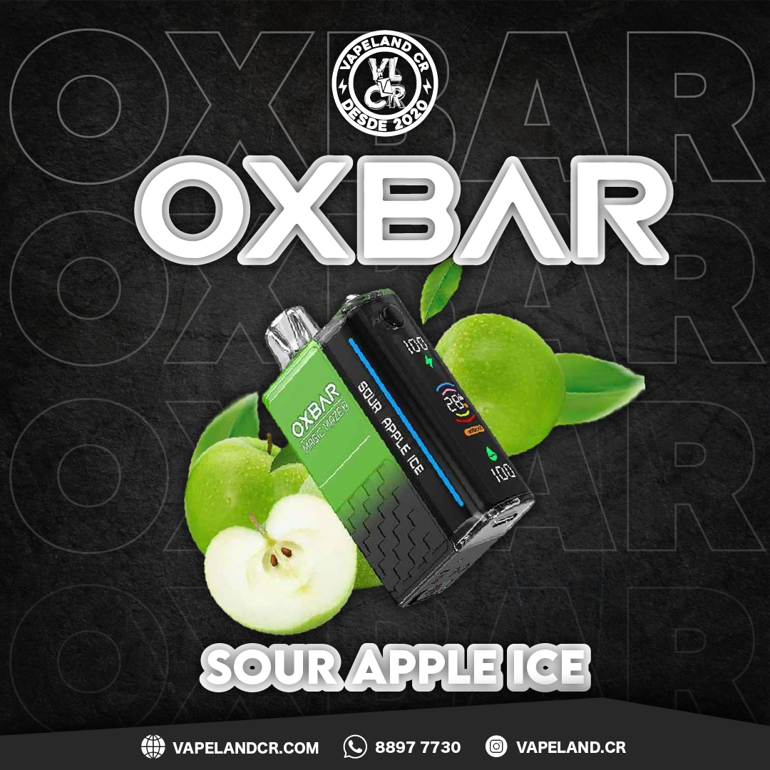 OXBAR Sour Apple Ice 30000 puffs.