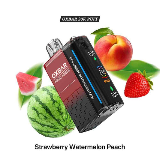 OXBAR Strawberry Watermelon Peach 30000 puffs.