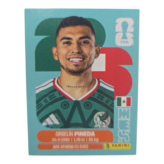 Orbelín Pineda MEX 11 Mundial 2026 Panini.