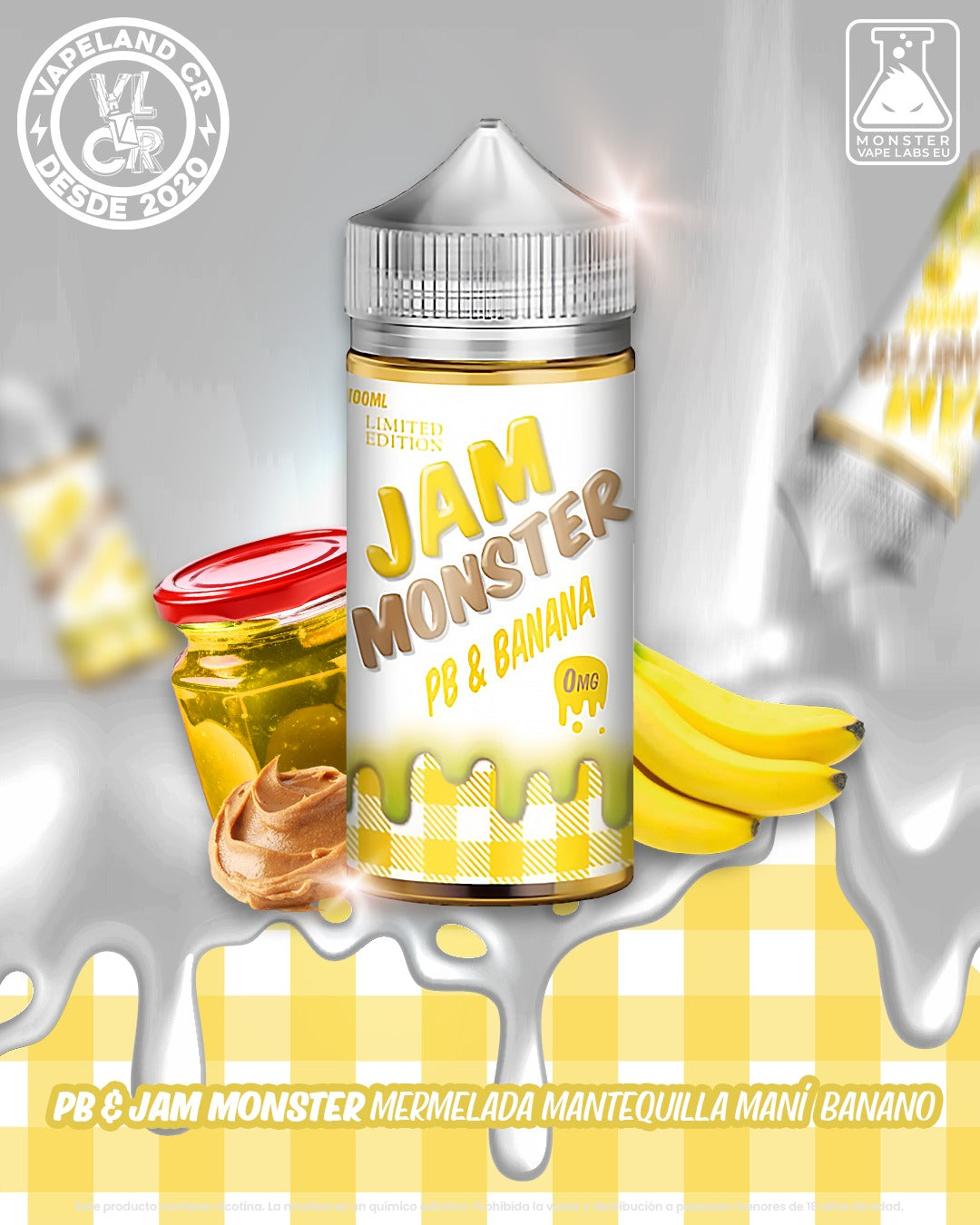 PB & Jam Monster Banana 3mg.