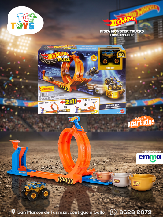 Pista Hot Wheels Monster Trucks Loop-and-Flip.
