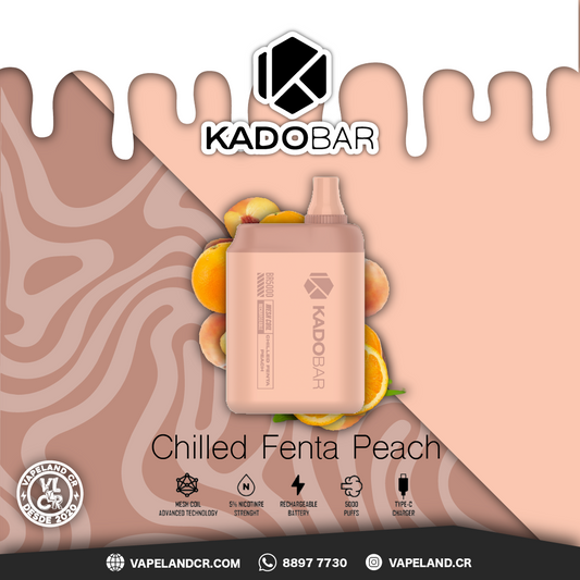 KADOBAR Chilled Fenta Peach 5000 puffs.