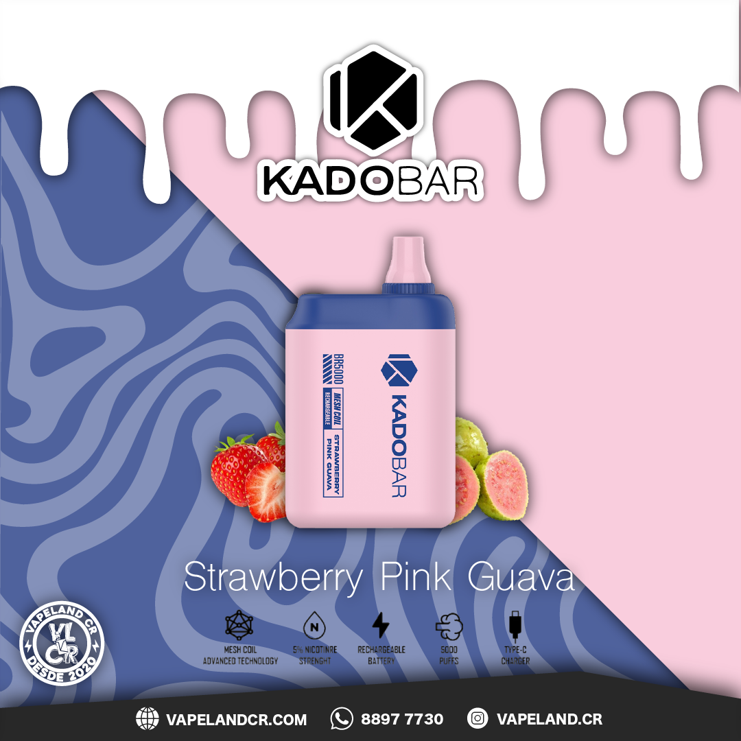KADOBAR Strawberry Pink Guava 5000 puffs.