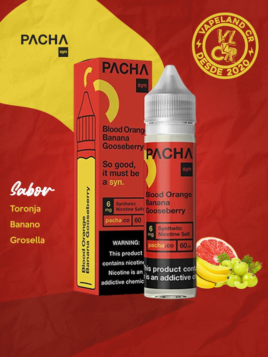 Pachamama Blood Orange Banana Gooseberry 3mg.