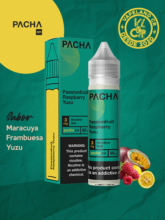 Pachamama Passionfriut Raspberry Yuzu 3mg y 6mg.