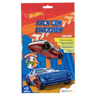 Pack con Diversión Hot Wheels Sicoben.