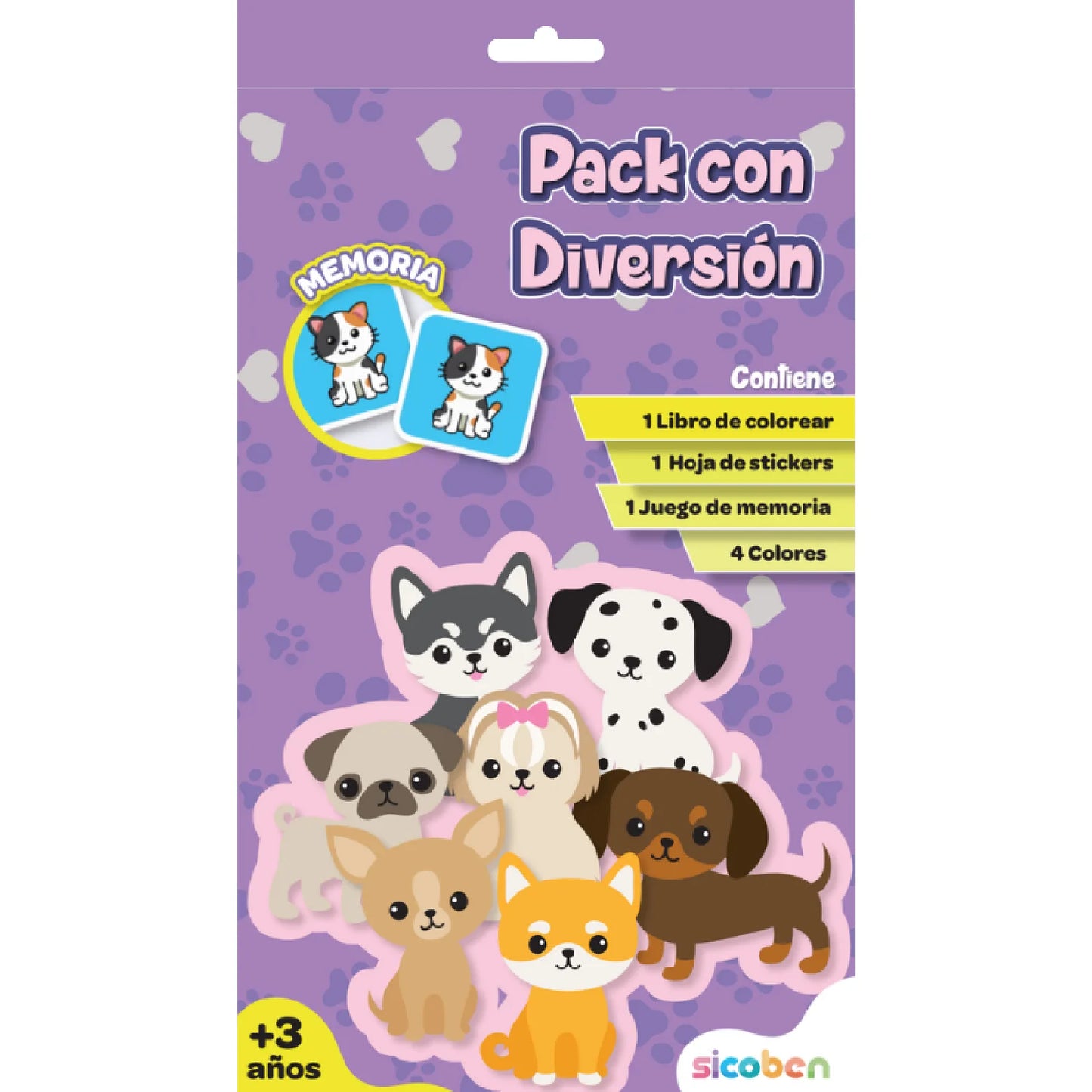 Pack de Diversión Perritos Sicoben.