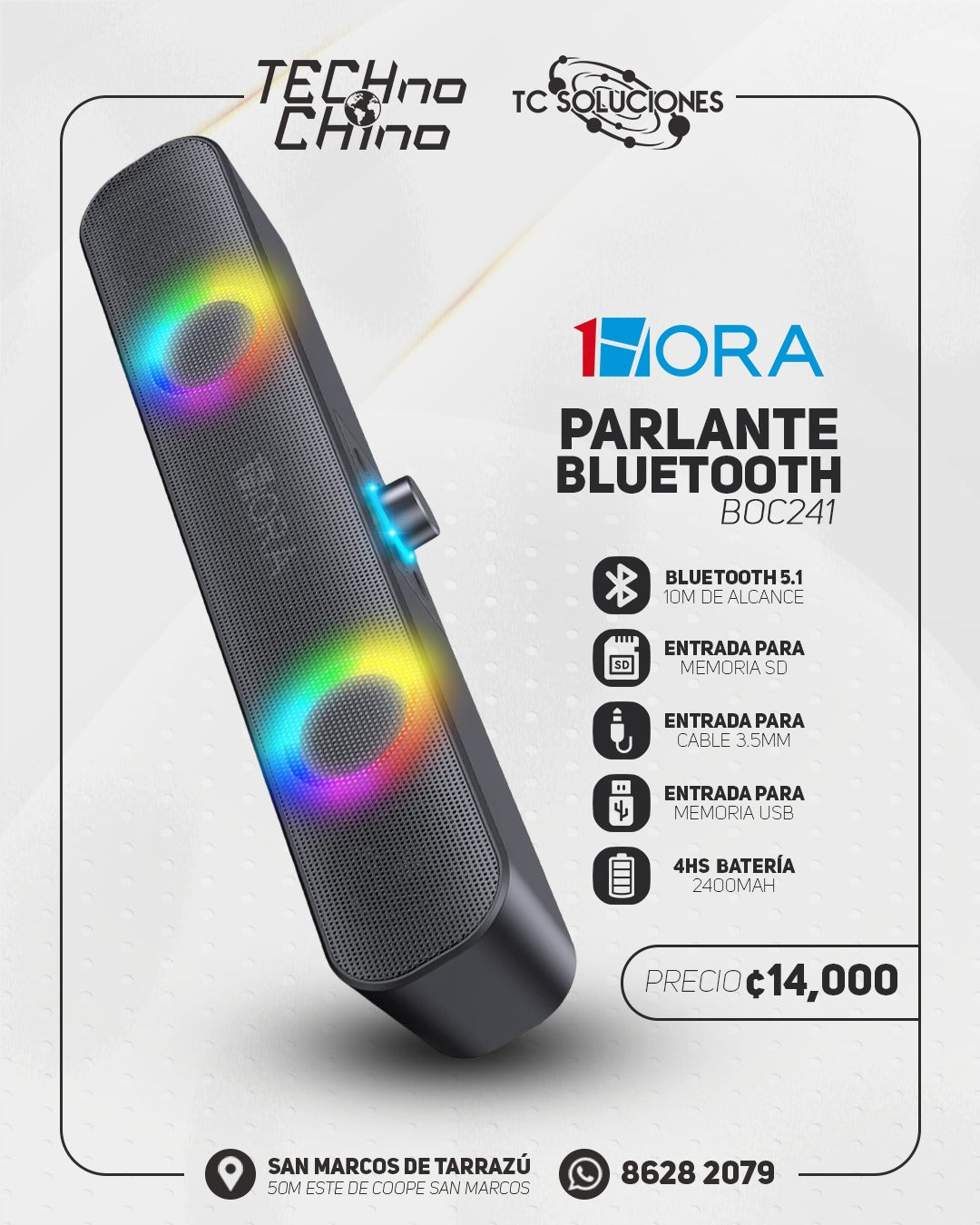 Parlante 1HORA BOC241.