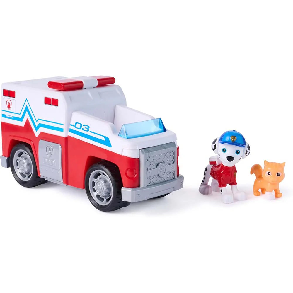 Paw Patrol Vehículo de Rescate Marshall Búsqueda y Rescate Spin Master.