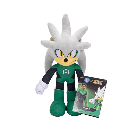 Peluche DC X Sonic The Hedgenog Silver Green Lantern Jakks.