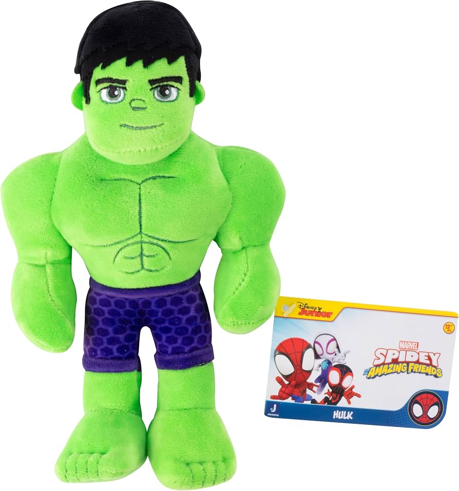 Peluche Marvel Spidey And His Amazing Friends Hulk Jazwares.