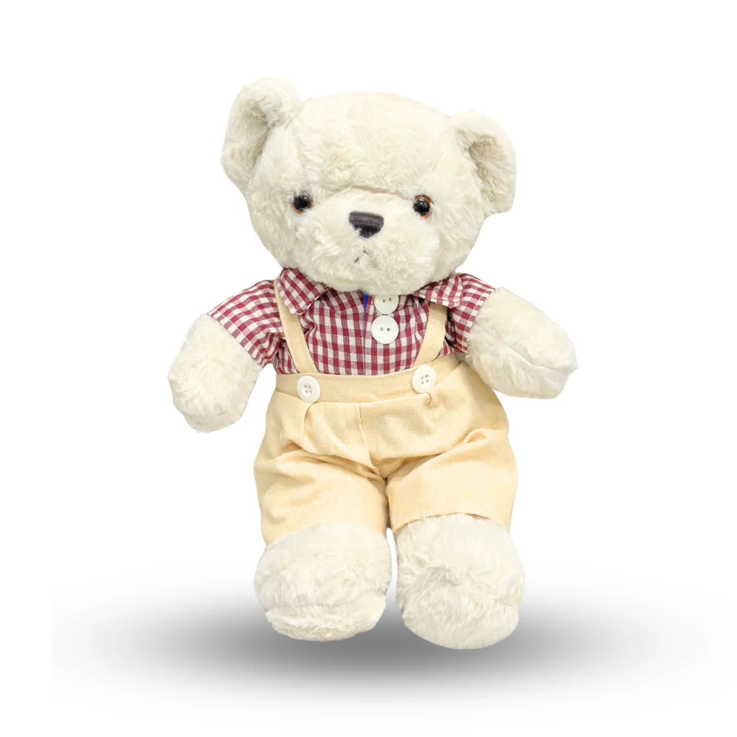 Peluche Oso con Overol 35 cm.