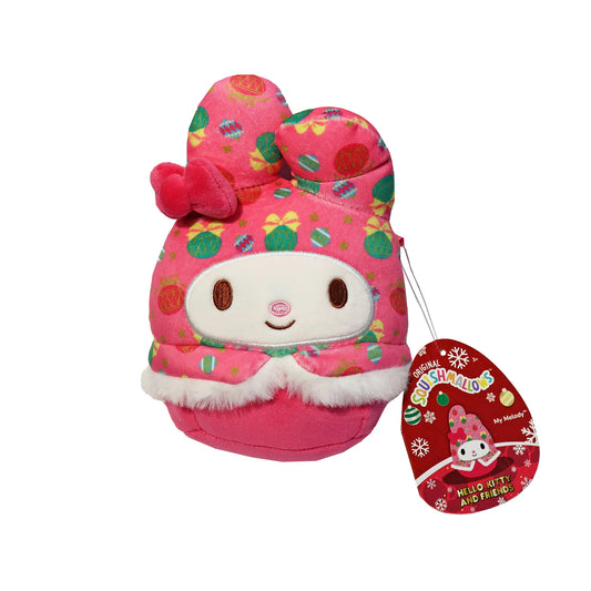 Peluche Squishmallows Hello Kitty y sus Amigos Navideños My Melody.