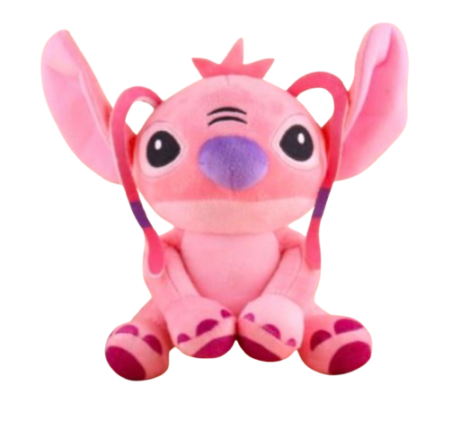 Peluche Stitch Rosada Angel.