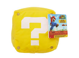 Peluche Super Mario Bloque de Interrogación con Sonido Jakks.