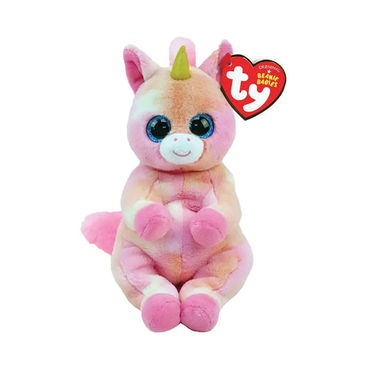 Peluche TY Beanie Bellies Unicornio Skylar.