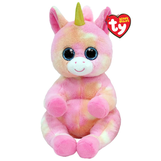 Peluche TY Beanie Bellies Unicornio Skylar Mediano.