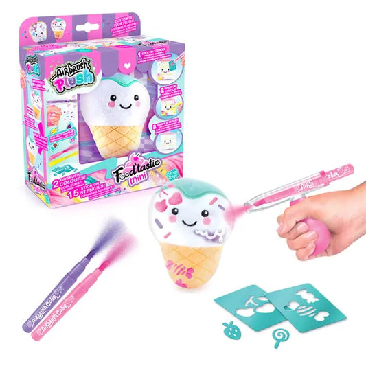 Peluche para Colorear Air Brush Plush Food'tastic Mini Canal Toys.