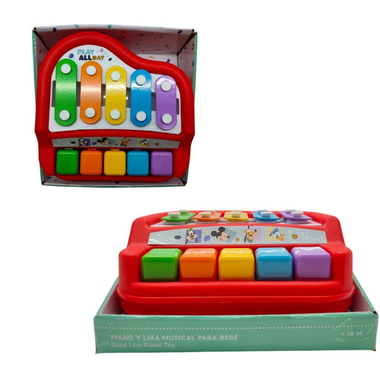 Piano y Lira Musical para Bebé de Mickey Mouse.