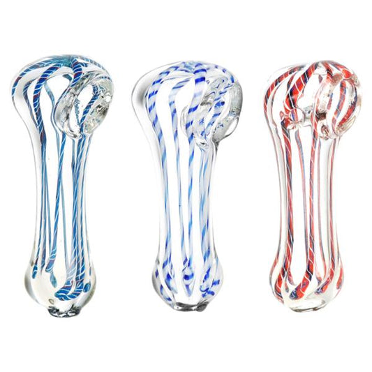 Pipa Transparente Striped 2.75".
