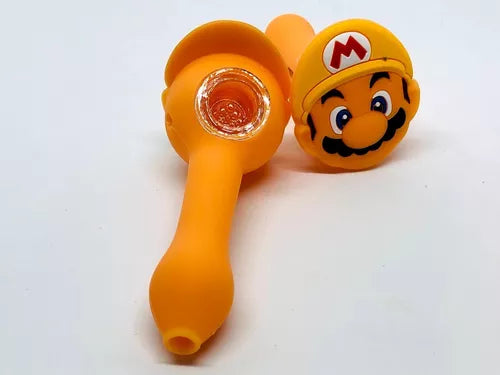 Pipa de silicón Mario Bros.