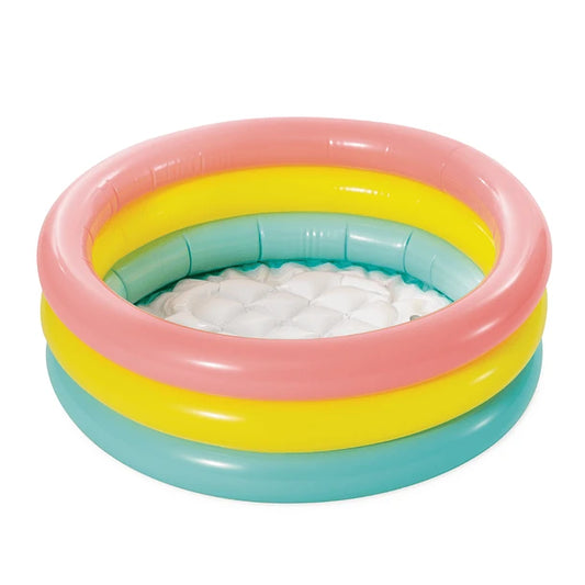 Piscina Intex Inflable 3 Anillos Neón.