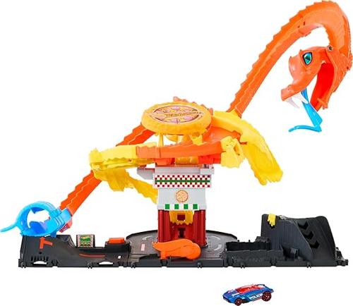 Pista Hot Wheels Ataque Pizza Slam Cobra.