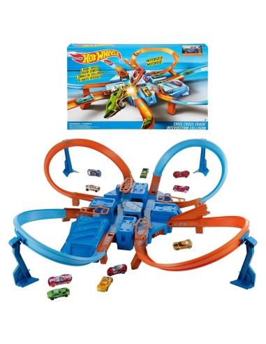 Pista Hot Wheels Circuito de Pista Crashs.