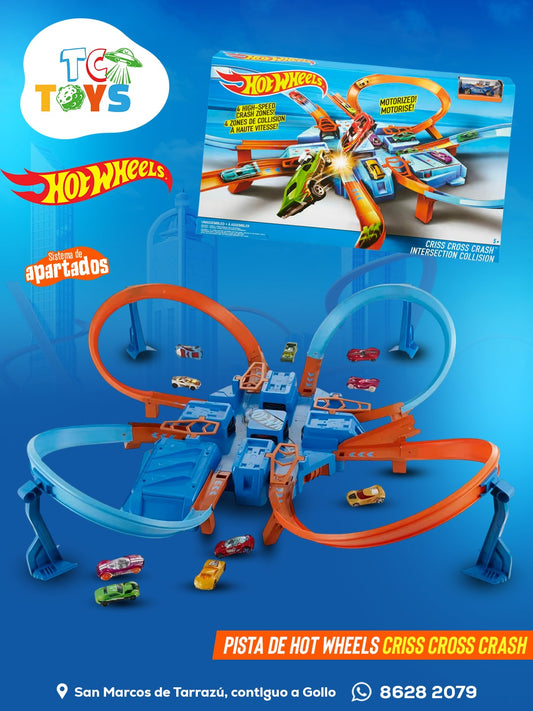 Pista Hot Wheels Circuito de Pista Crashs.